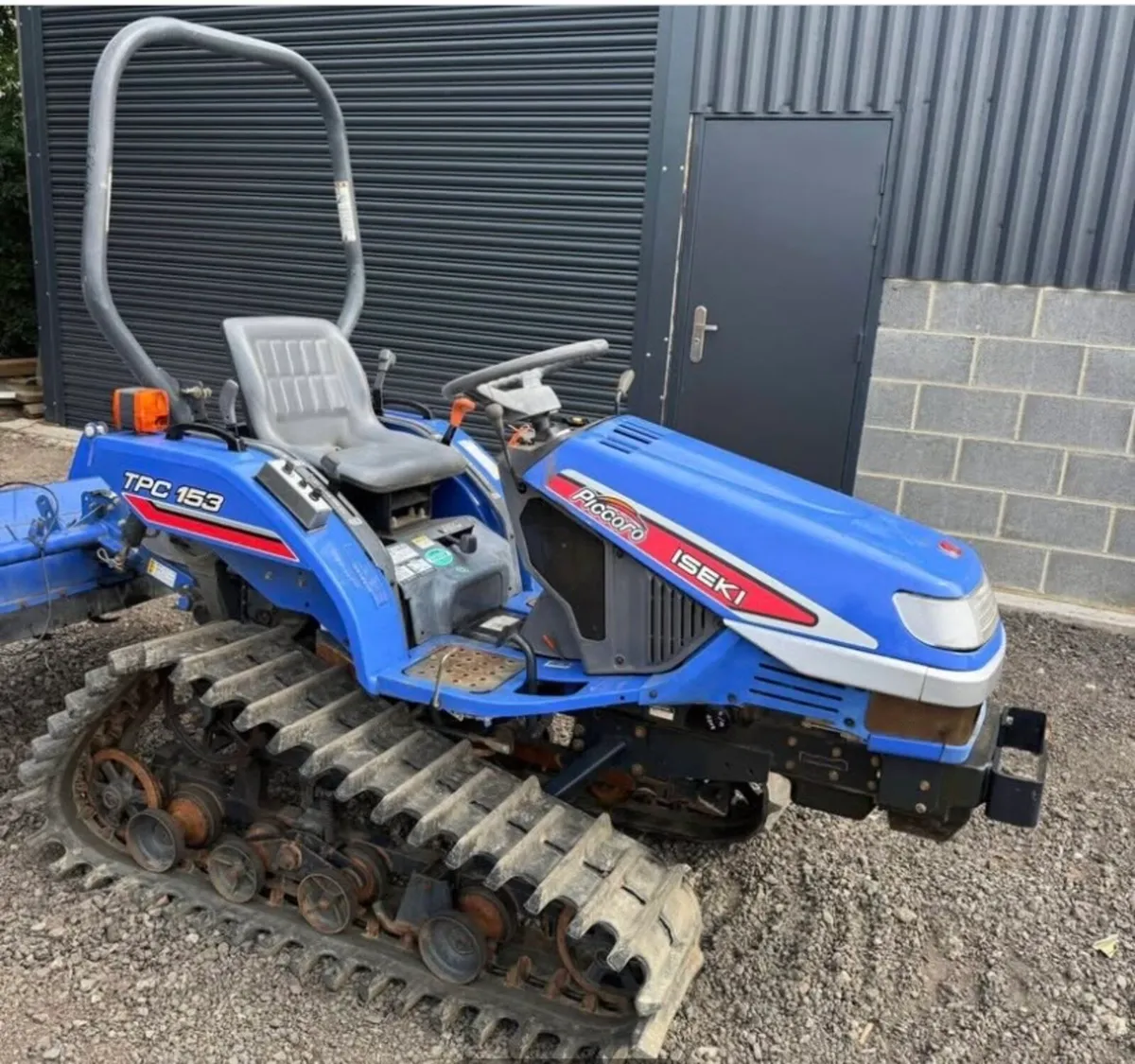 Iseki Tpc  135 tracked compact tractor rotavator - Image 1