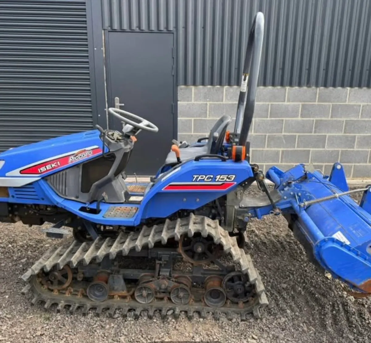 Iseki Tpc  135 tracked compact tractor rotavator - Image 2