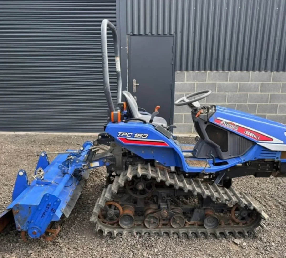 Iseki Tpc  135 tracked compact tractor rotavator - Image 4