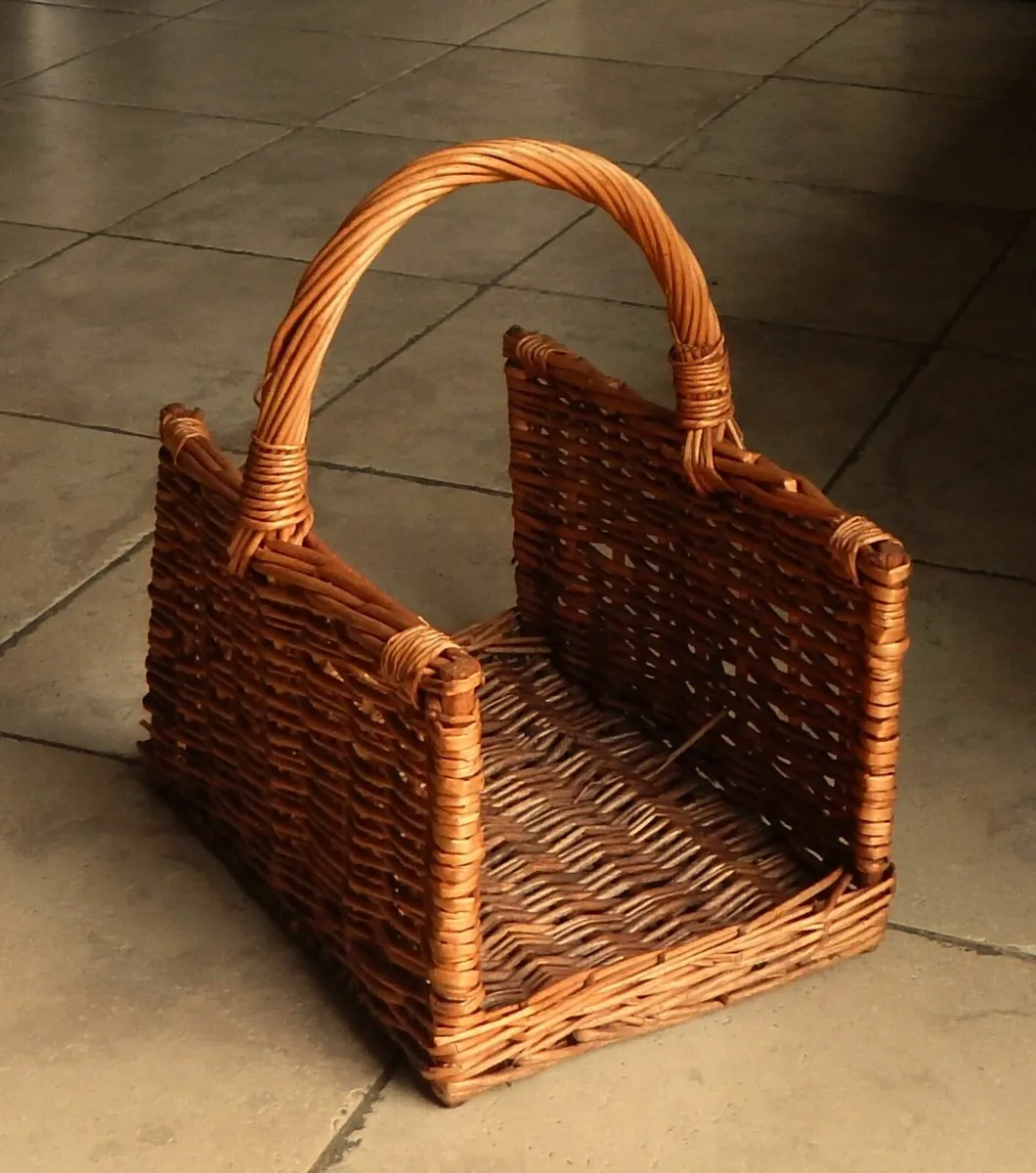 Wicker Fireside Log Basket - Image 1