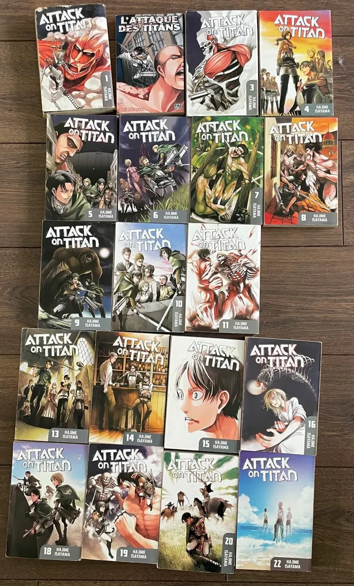 MANGA Books - ATTACK ON TITAN 19 Volumes