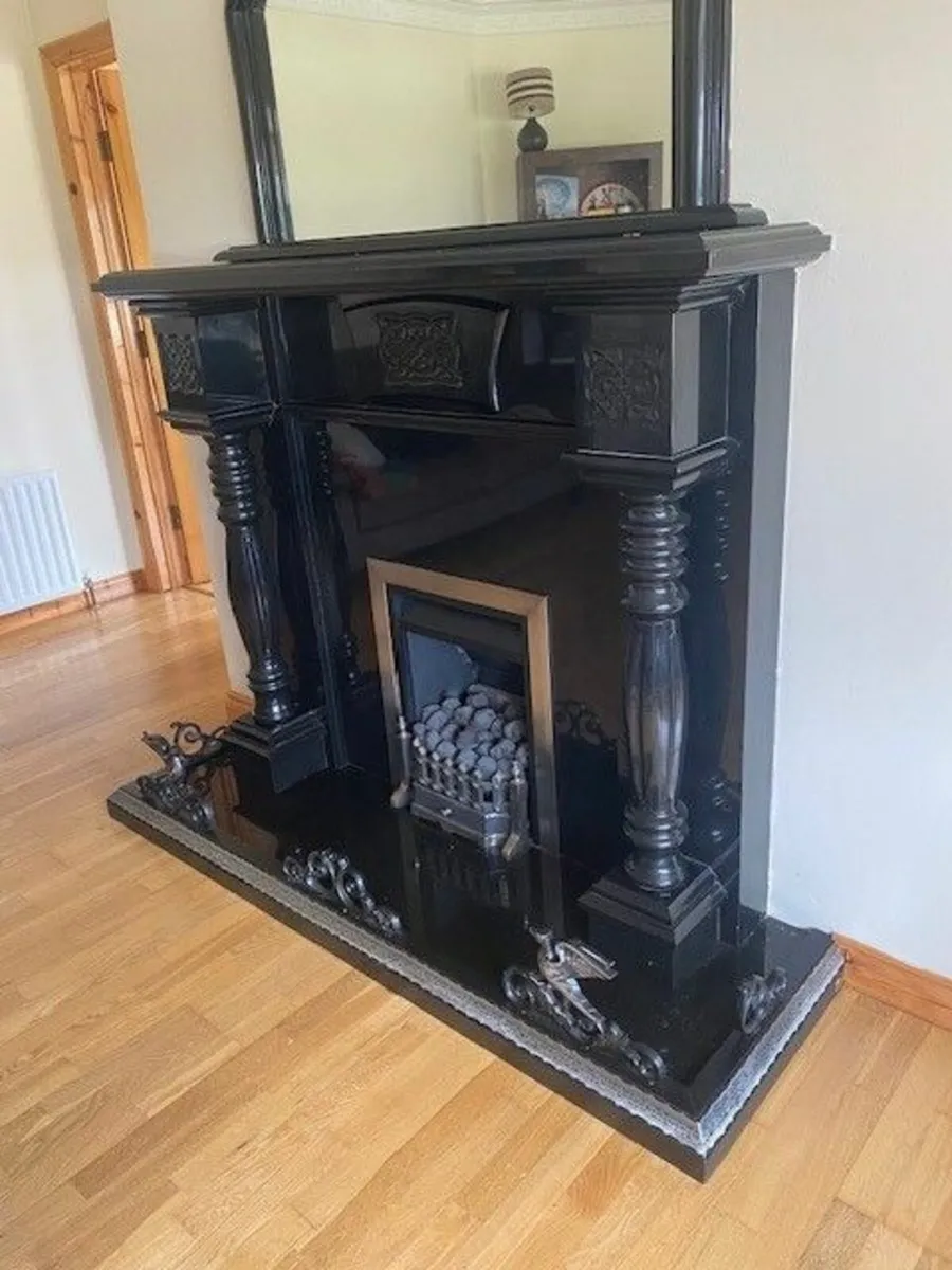 Black Marble Fireplace - Image 2