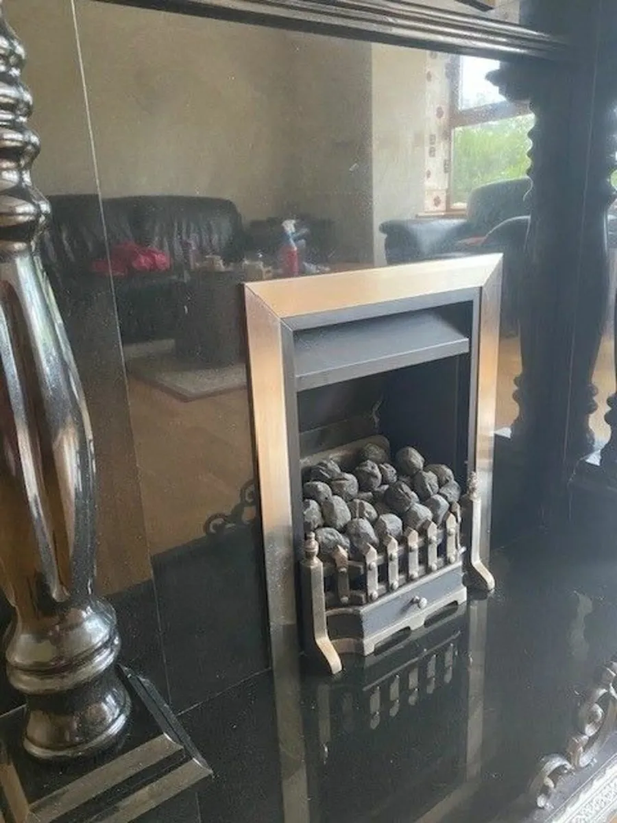 Black Marble Fireplace - Image 4