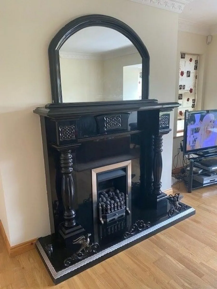 Black Marble Fireplace - Image 1