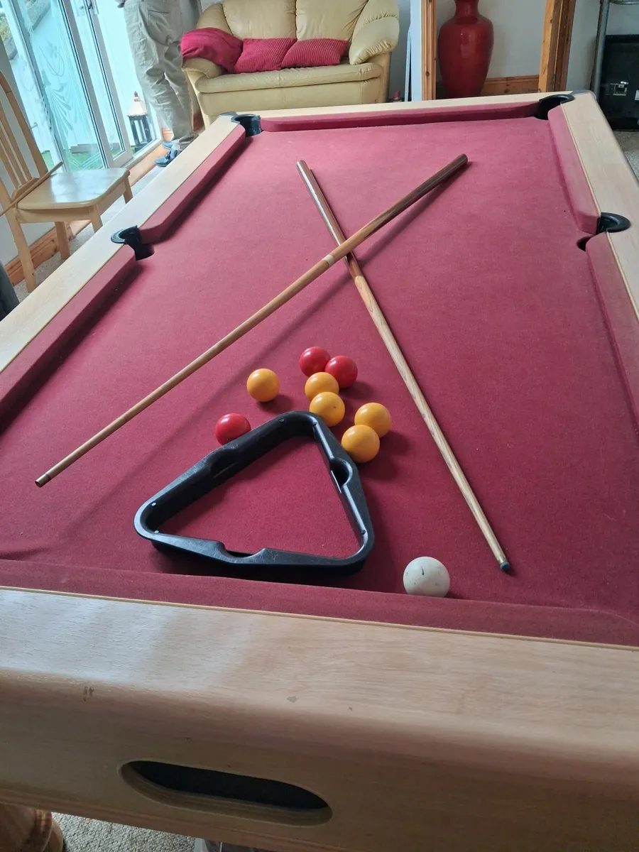 Snooker Table Solid Wood 7ft x 4 ft - Image 4