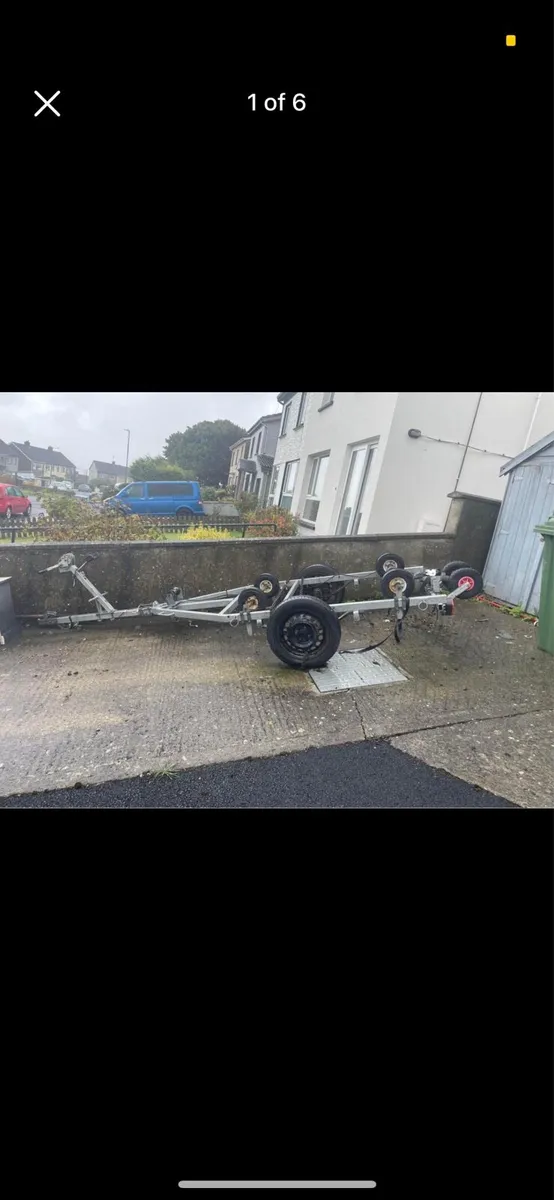 Galvanised boat trailer - Image 1