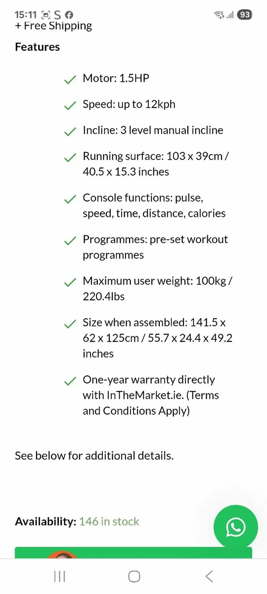 Foldable treadmill - Image 2