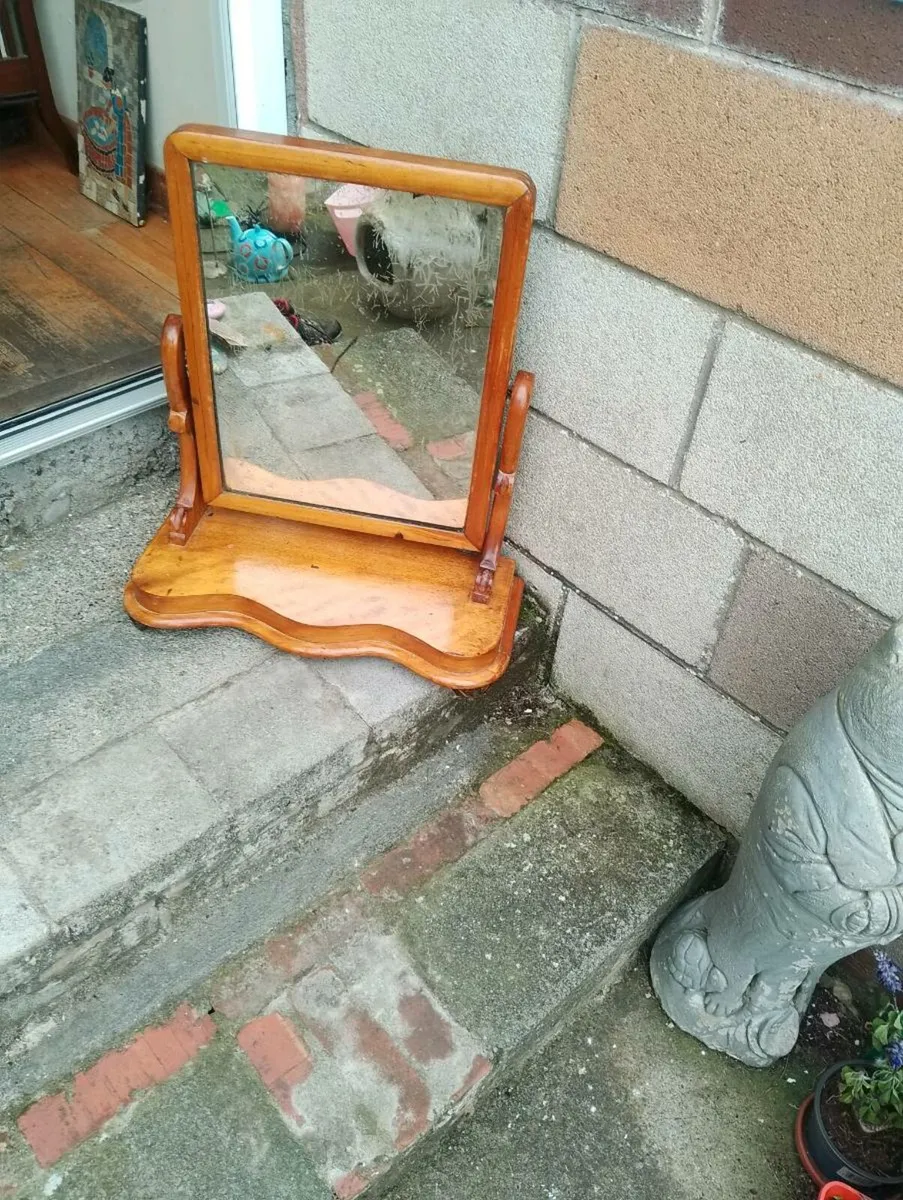 Gorgeous antique distressed mirror - Image 1