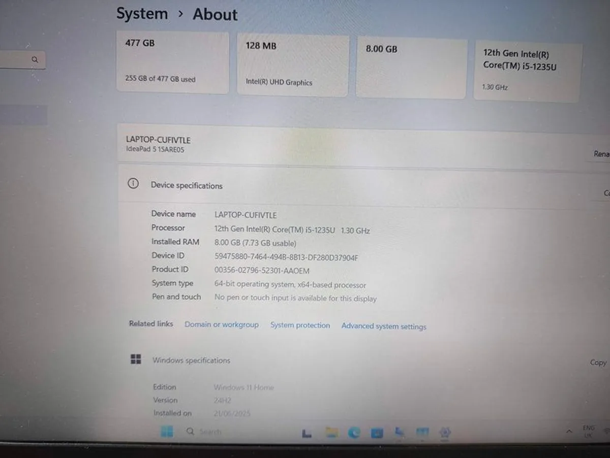 Lenovo IdeaPad 3i Intel Core i5 8 GB 512 SSD - Image 4