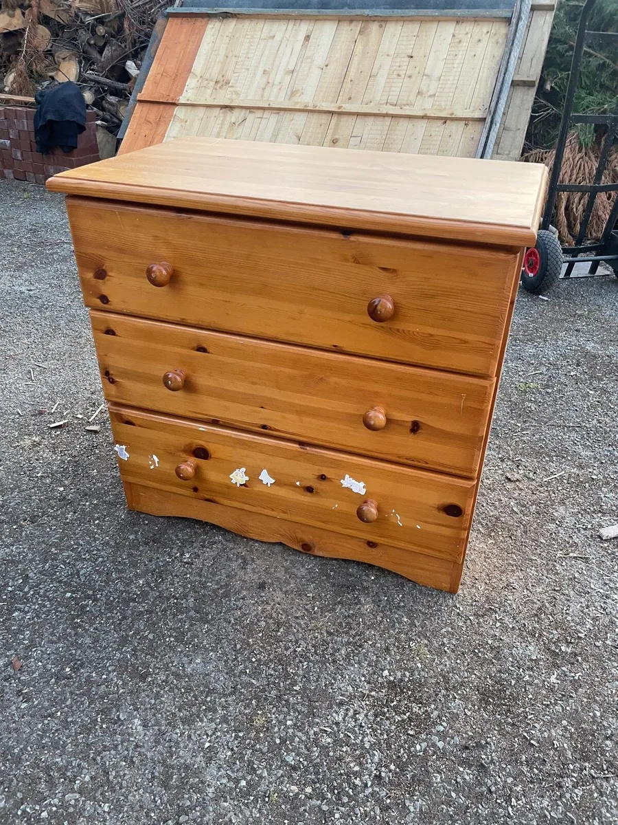 Chest of drawer pine - Image 2