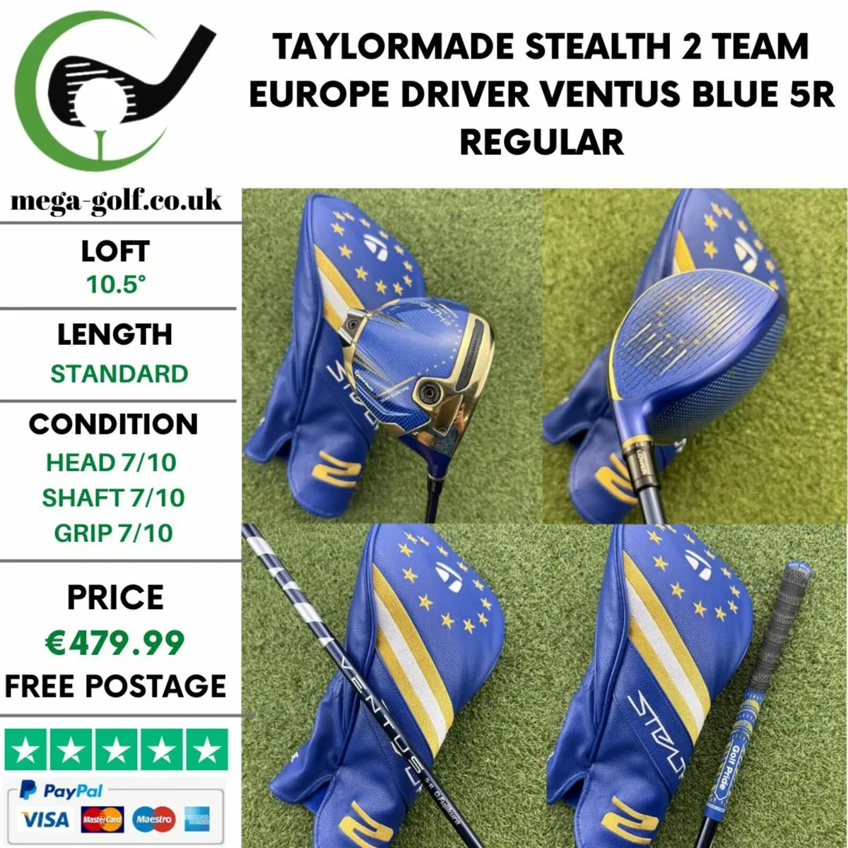 TAYLORMADE STEALTH 2 TEAM EUROPE DRIVER / 10.5° - Image 1