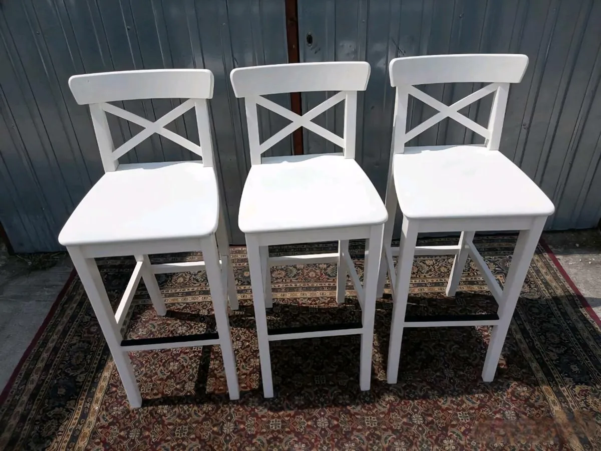 3x Ikea Ingolf bar stools