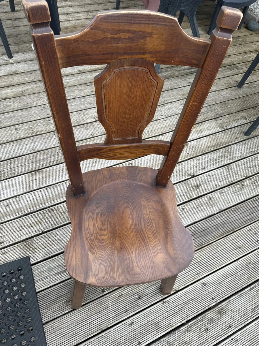 Free: Solid Oak Chairs x6 - Image 1