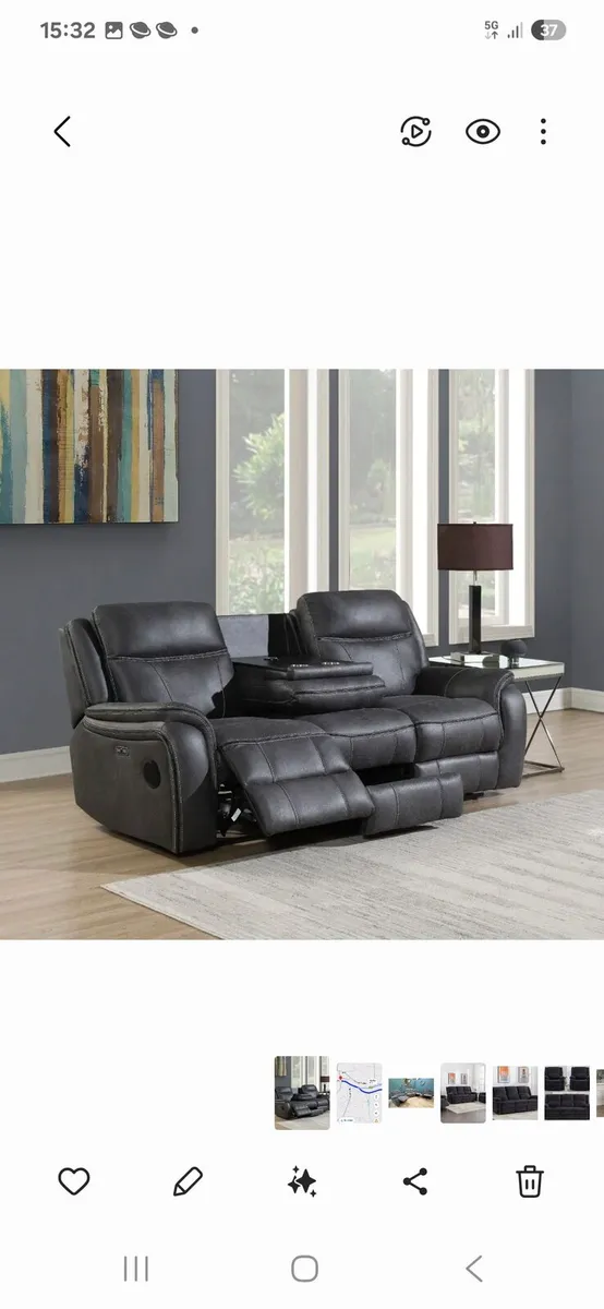 Phoenix 2 seater recliner couch reduced