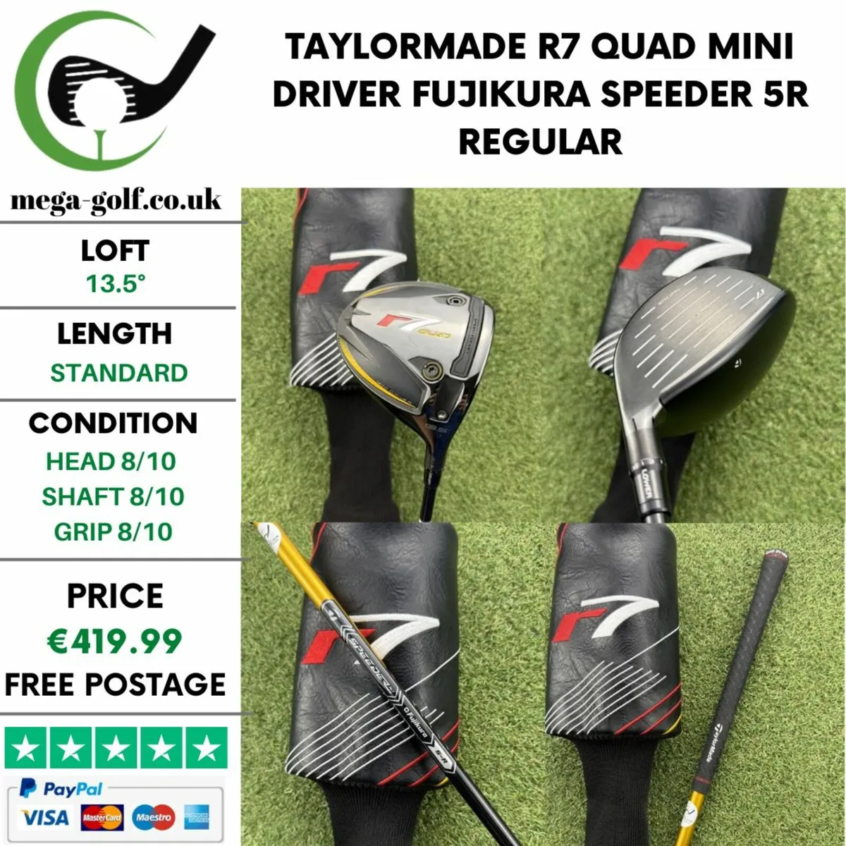 TAYLORMADE R7 QUAD MINI DRIVER / 13.5° / REGULAR - Image 1