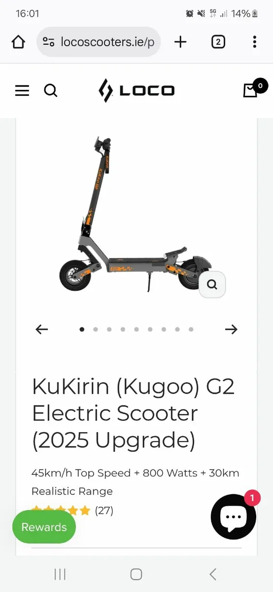 Electric scooter Kukirin G2 800W - Image 4