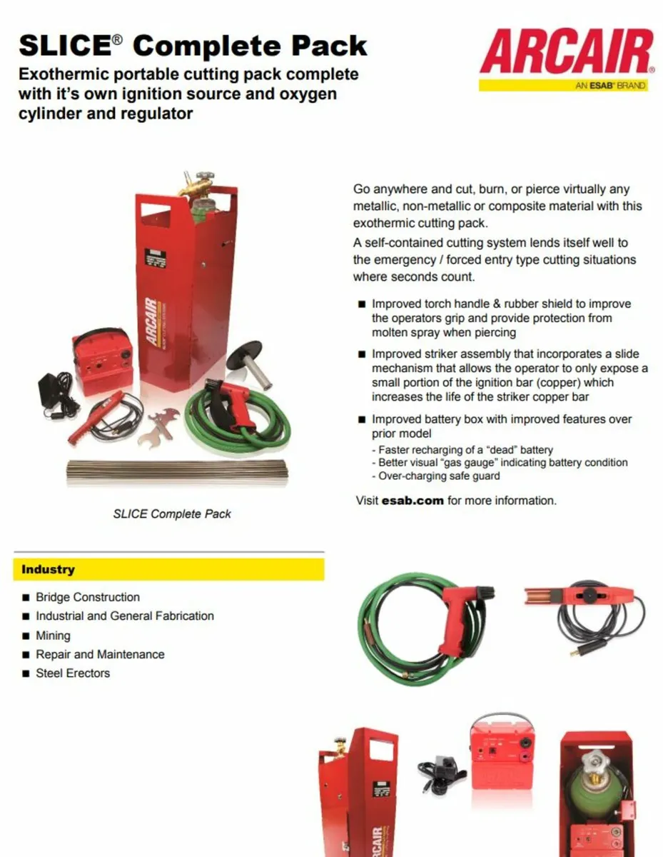 ArcAir SLice Arc Oxygen Gouging Torch system - Image 3