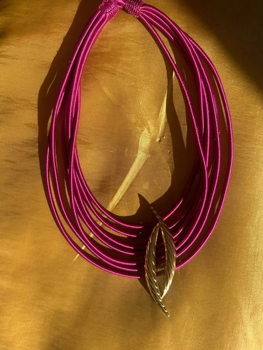 Handmade Silk threaded layered necklaces - Image 3