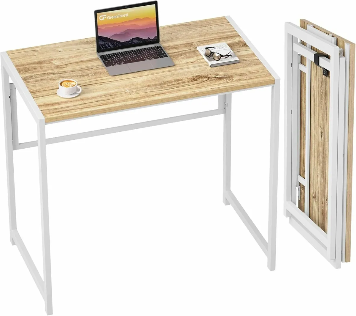 Small Foldable Desk No Assembly 80cm Office desk - Image 1
