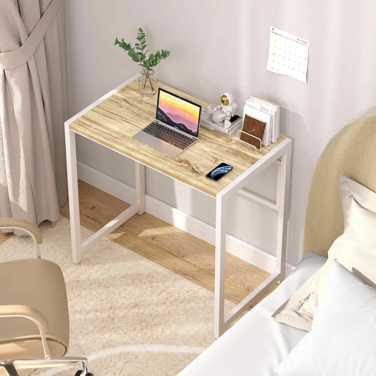 Small Foldable Desk No Assembly 80cm Office desk - Image 2