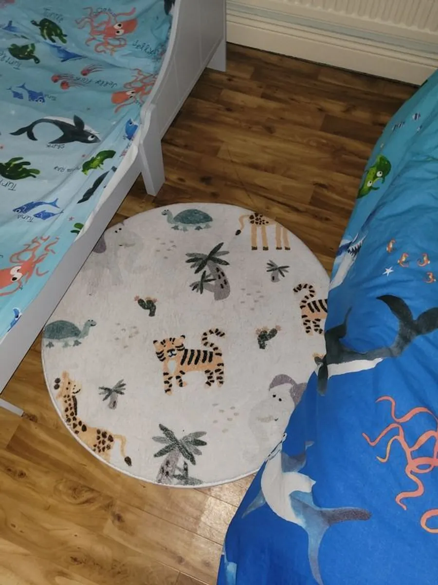 2 Wooden Grey Toddler Beds & accessories. - Image 3