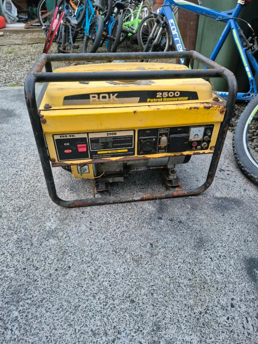 ROK 2500 Petrol Generator pull card of the generat - Image 3