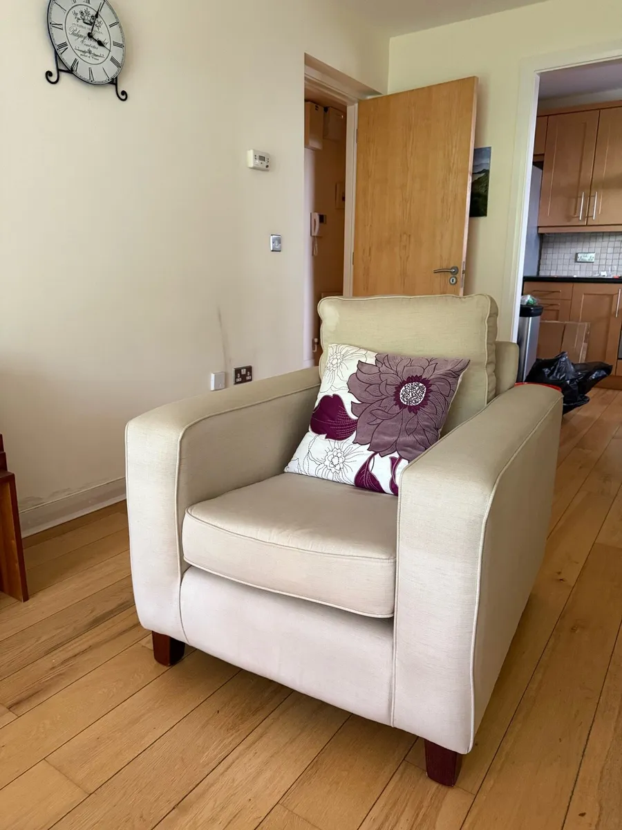Cream Armchair - Image 1