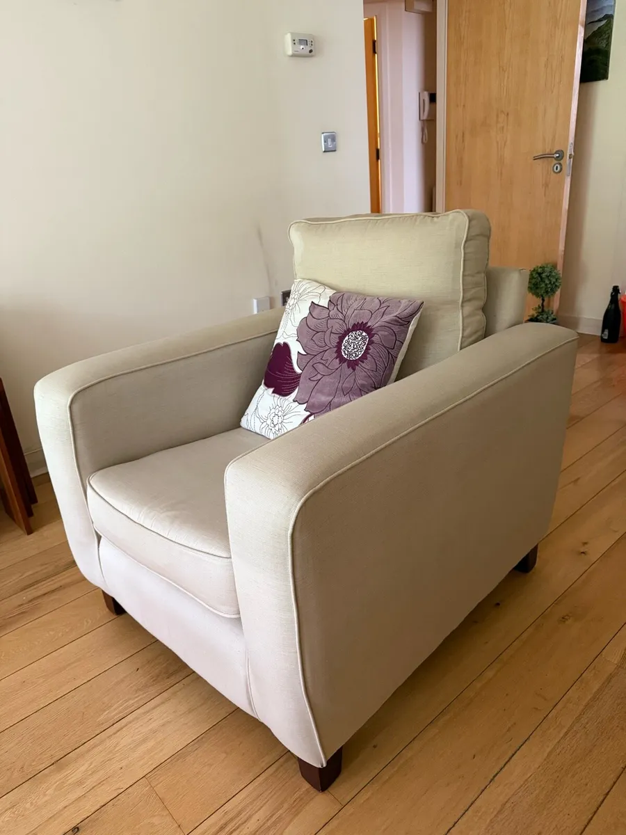 Cream Armchair - Image 2