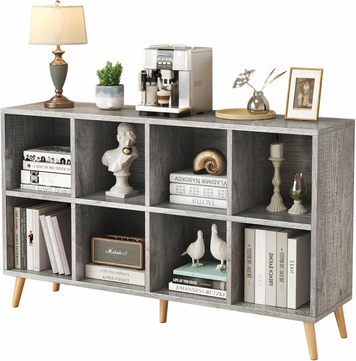 Bookshelf 2 Tier with Legs office 120cm TV stand - Image 3
