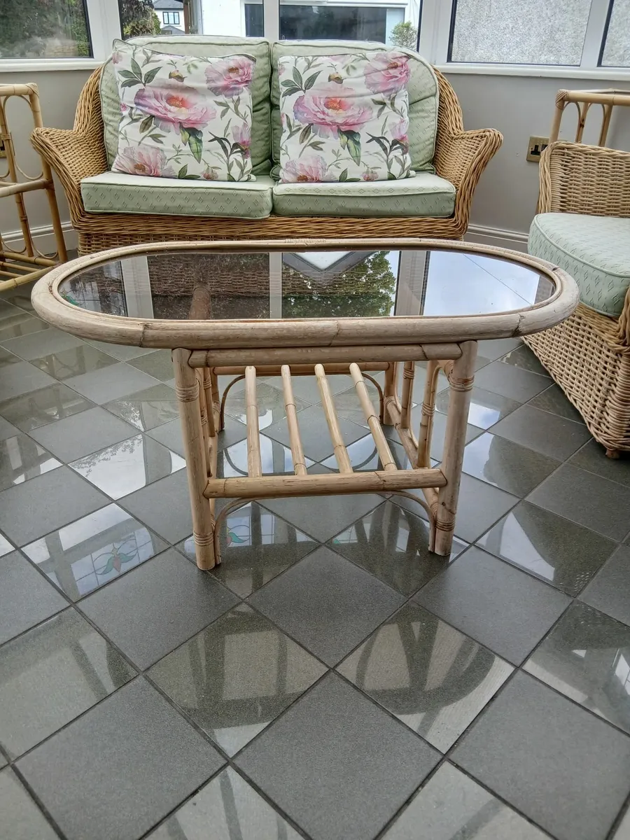 Cane Furniture Set - Image 2