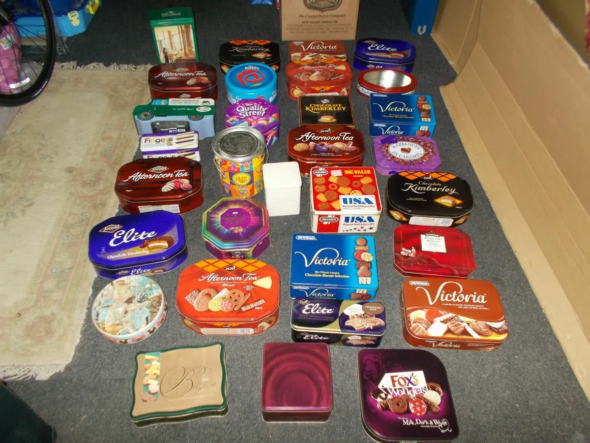 Old Biscuit and Sweet Tins - Image 1