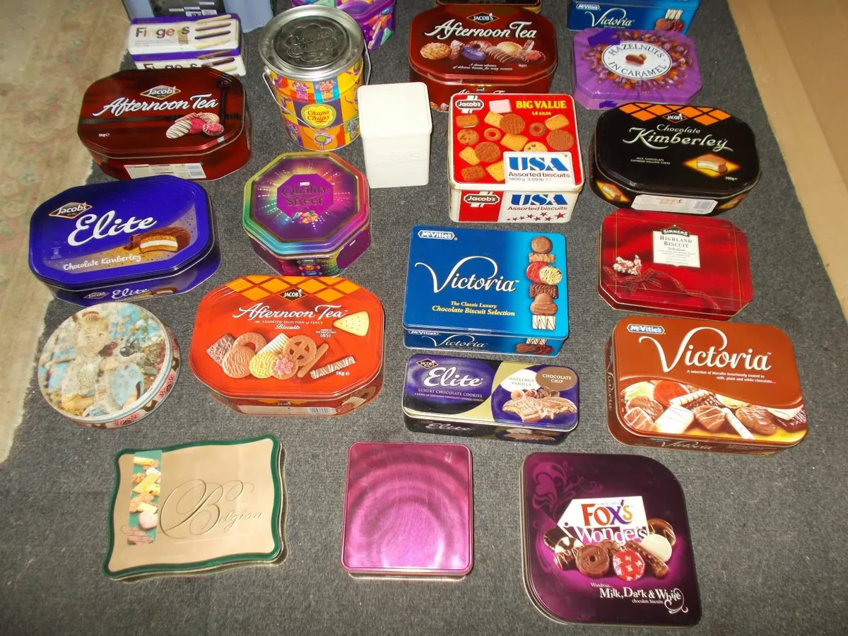 Old Biscuit and Sweet Tins - Image 3