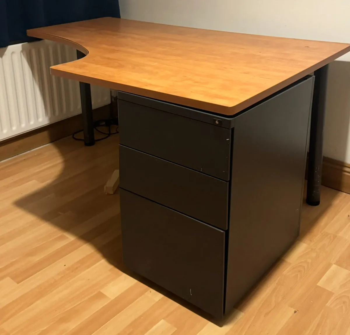 FREE OFFICE DESK & STEEL LOCKER/FILING DRAWER - Image 2
