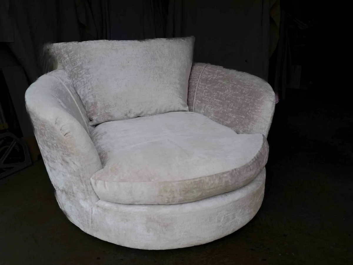 Swivel Cuddler Armchair - Image 1
