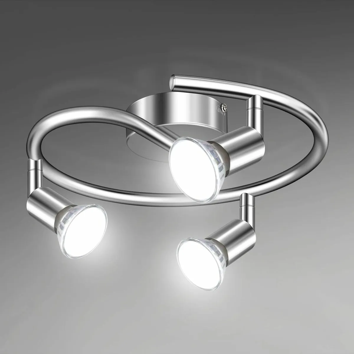 3 Way LED Ceiling Spotlight Swivelling Design - Image 1