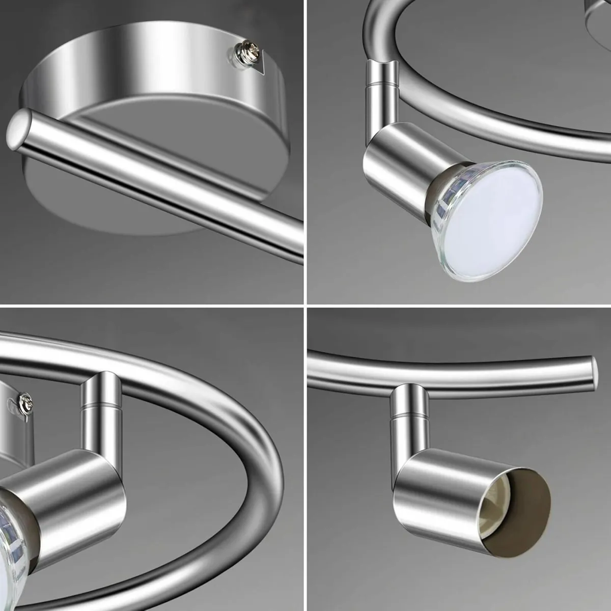 3 Way LED Ceiling Spotlight Swivelling Design - Image 3