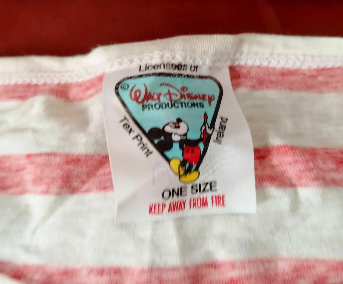 WALT DISNEY STRIPPED T-SHIRT (USED). - Image 3