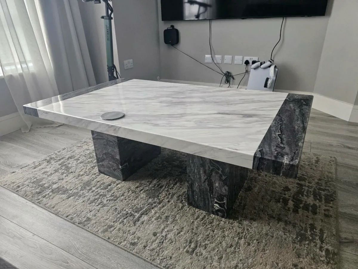 Mainz solid marble, coffee table - Image 1