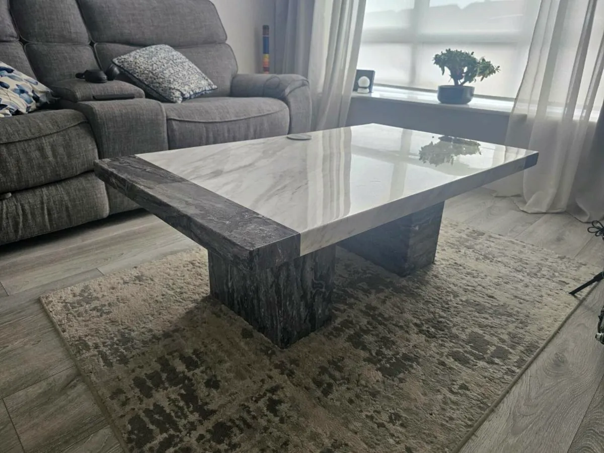 Mainz solid marble, coffee table - Image 2