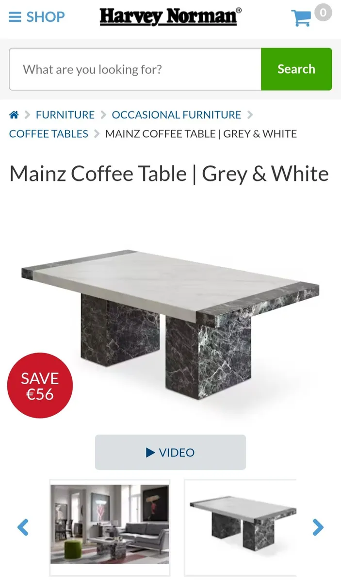 Mainz solid marble, coffee table - Image 3