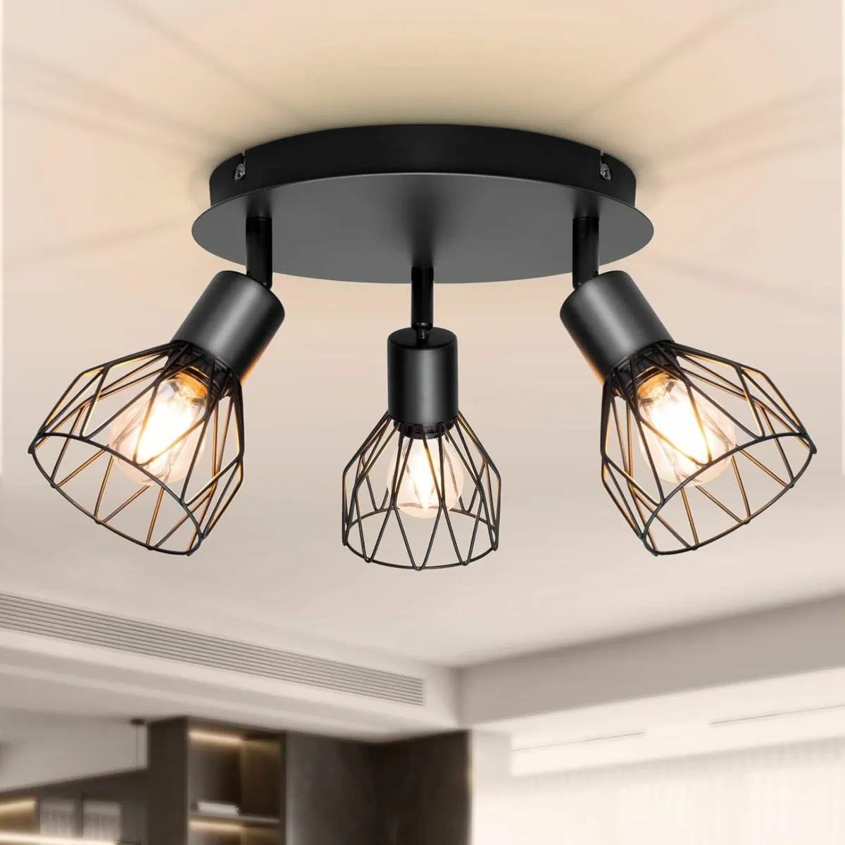 Spot Light Fittings Adjustable 3 Way Ceiling Light - Image 1
