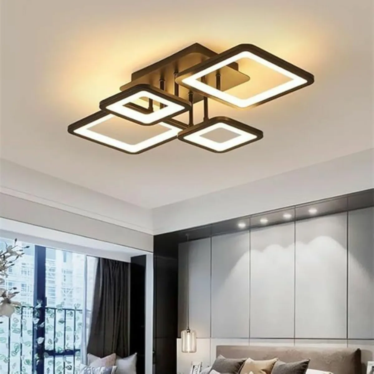Modern LED Ceiling Light Dimmable Remote Control - Image 3