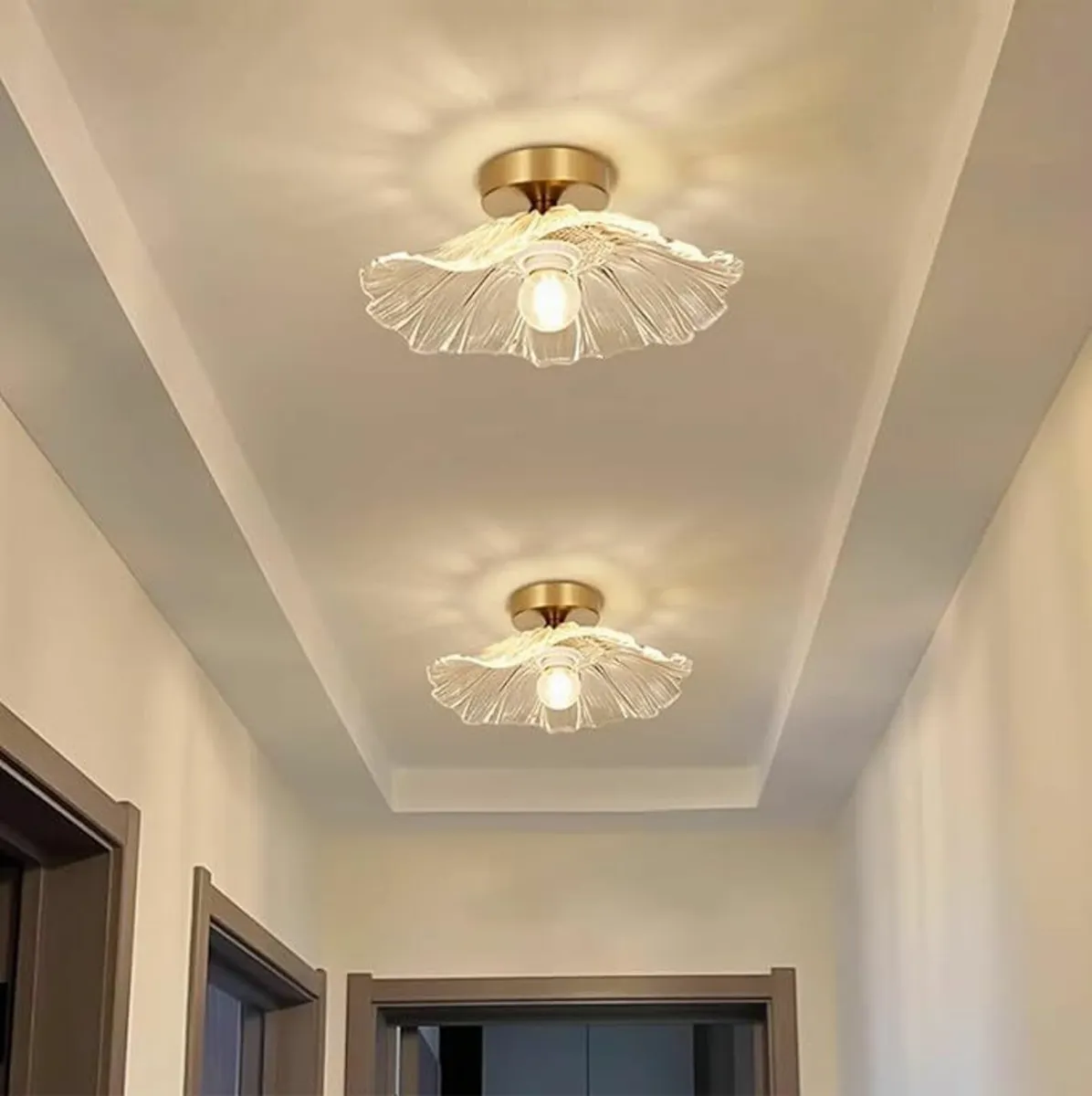 2 Pack Chandelier Flush Mount Ceiling Light - Image 2