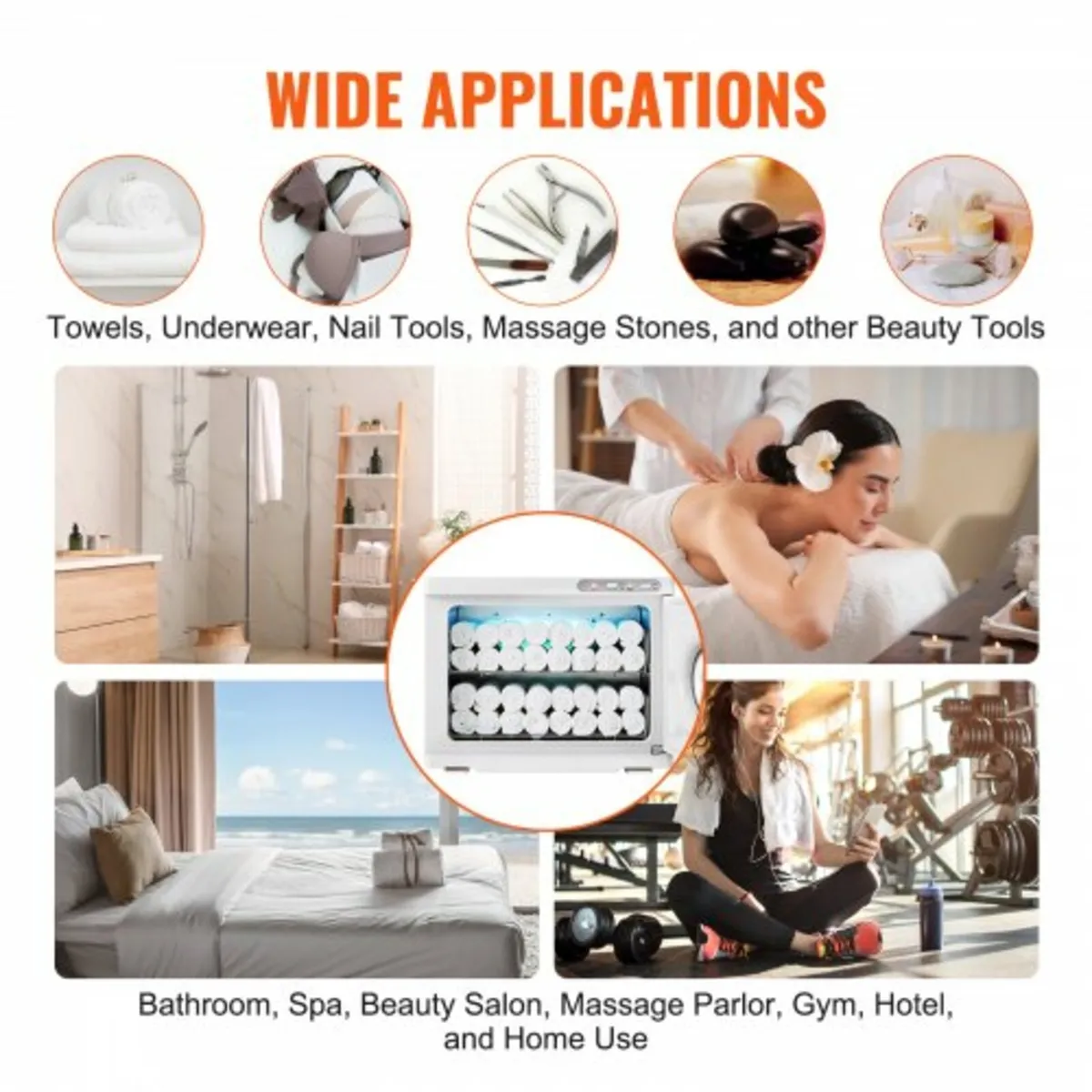 Hot Towel Warmer 23L Towel Warmer Cabinet with Two - Image 2