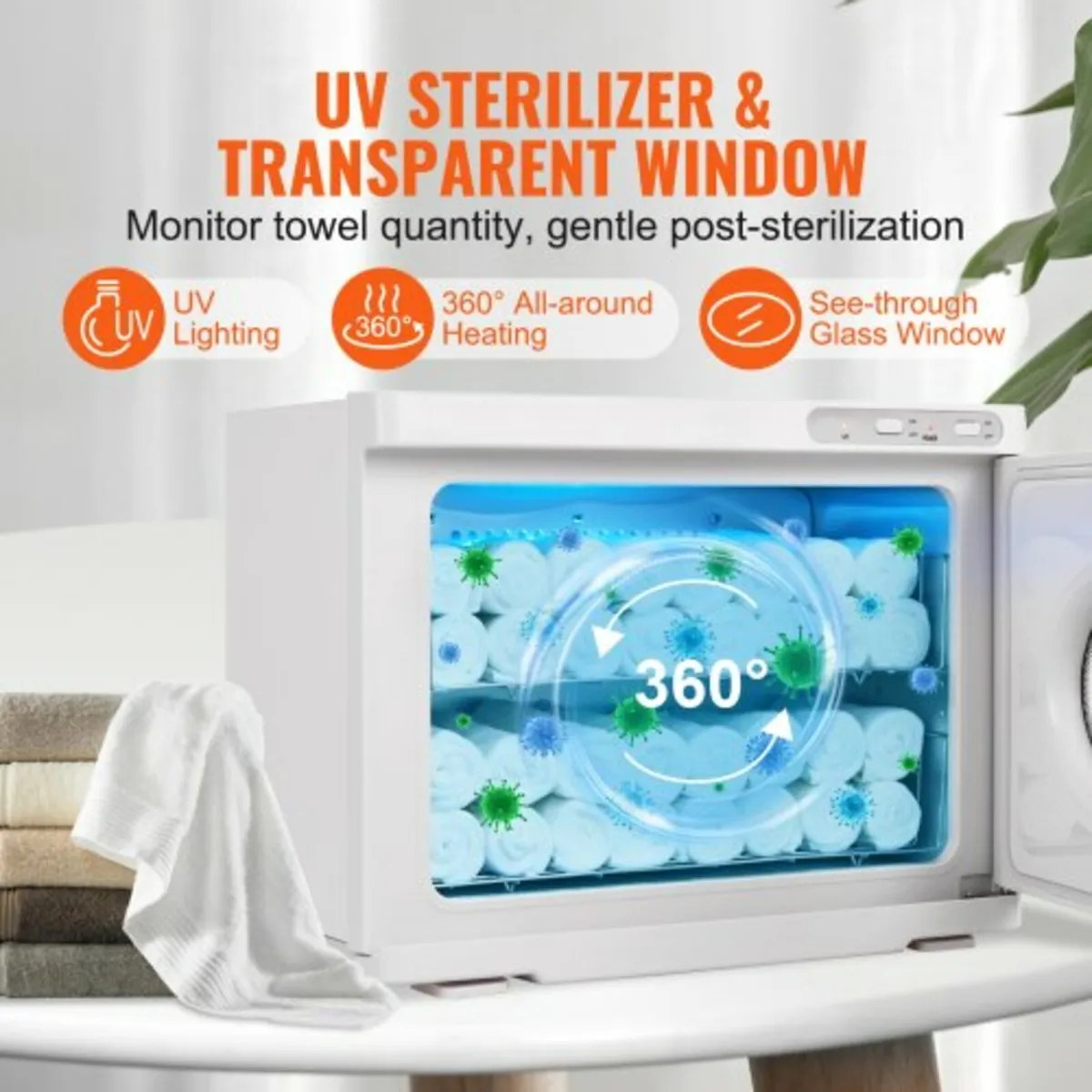 Hot Towel Warmer 23L Towel Warmer Cabinet with Two - Image 3