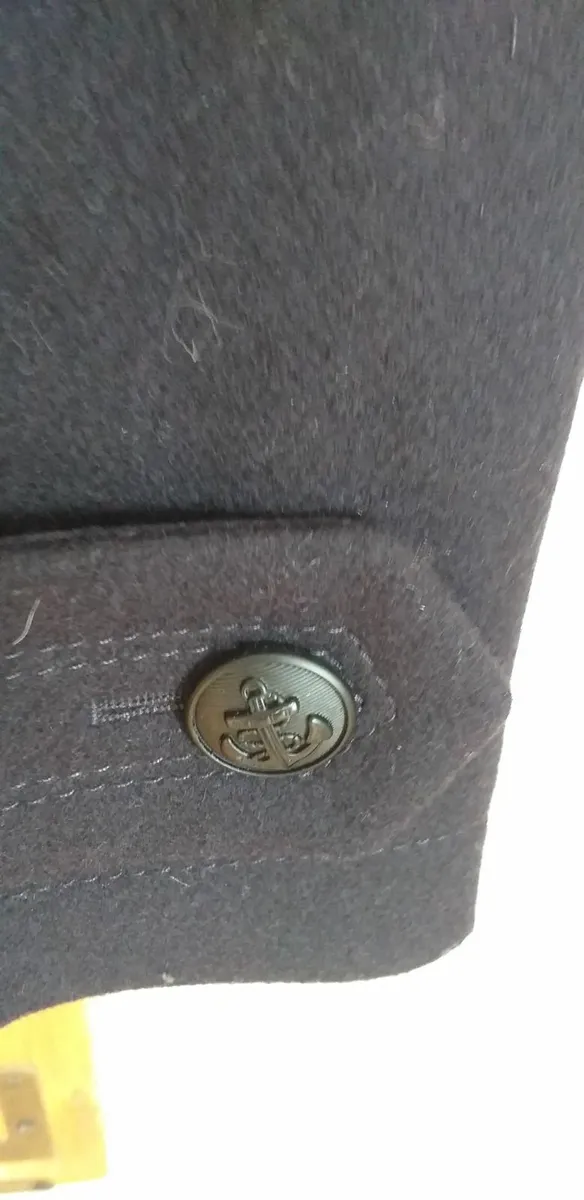 Navy Wool Peacoat - Image 3