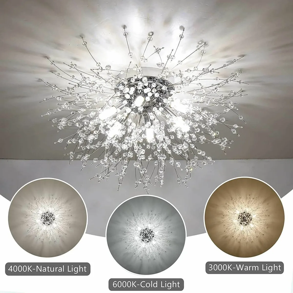 Crystal Ceiling Lights Living Room Chandeliers - Image 3