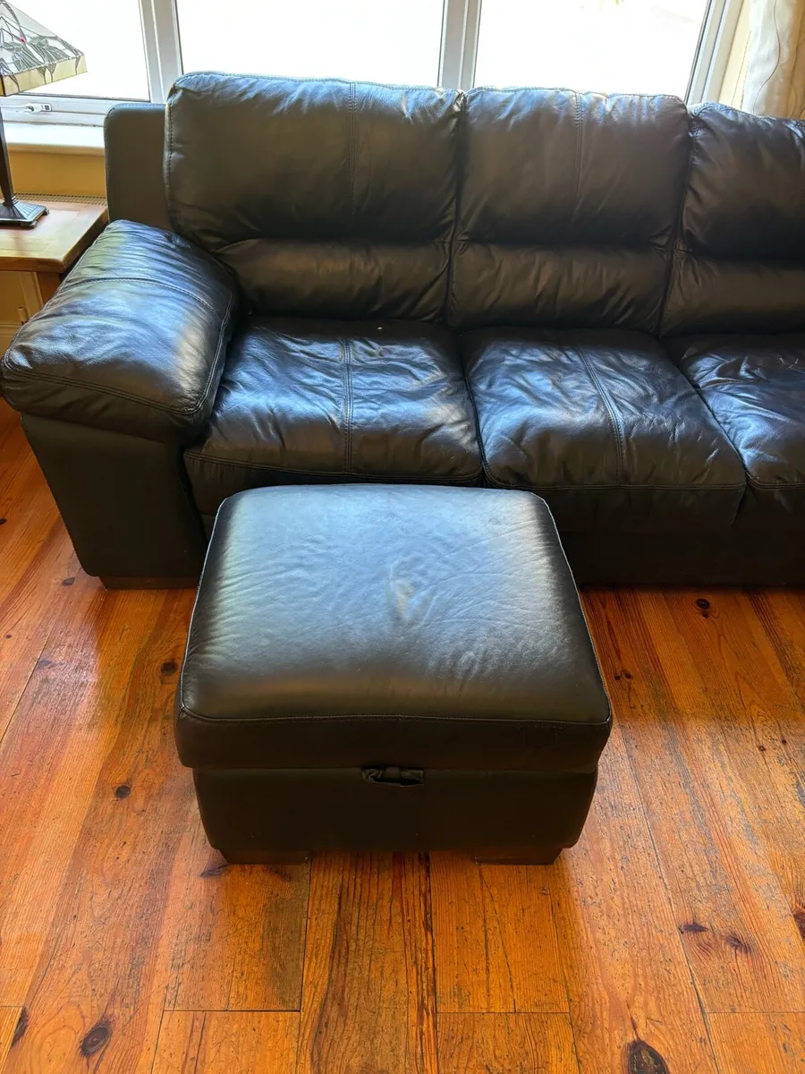 Leather sofa 3 Piece - Image 3