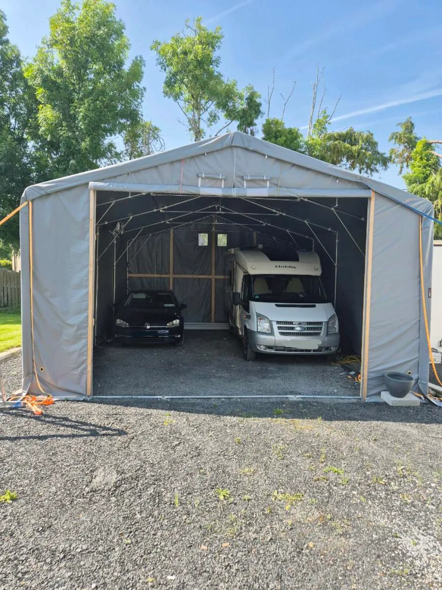 Marquee Garage Camper Storage 6x8m - Image 1