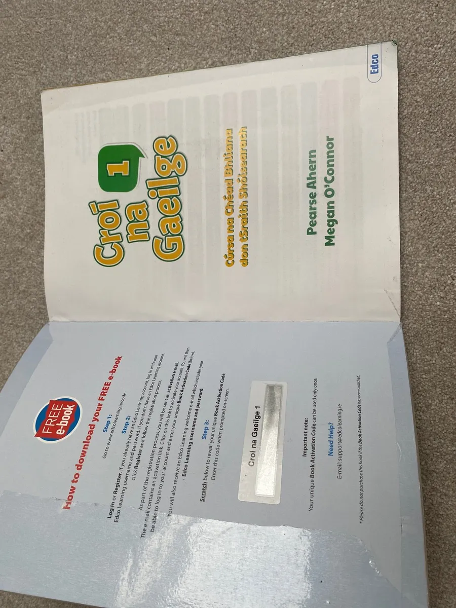 ‘Croí na Gaeilge’ 1st year Irish text book JC - Image 2